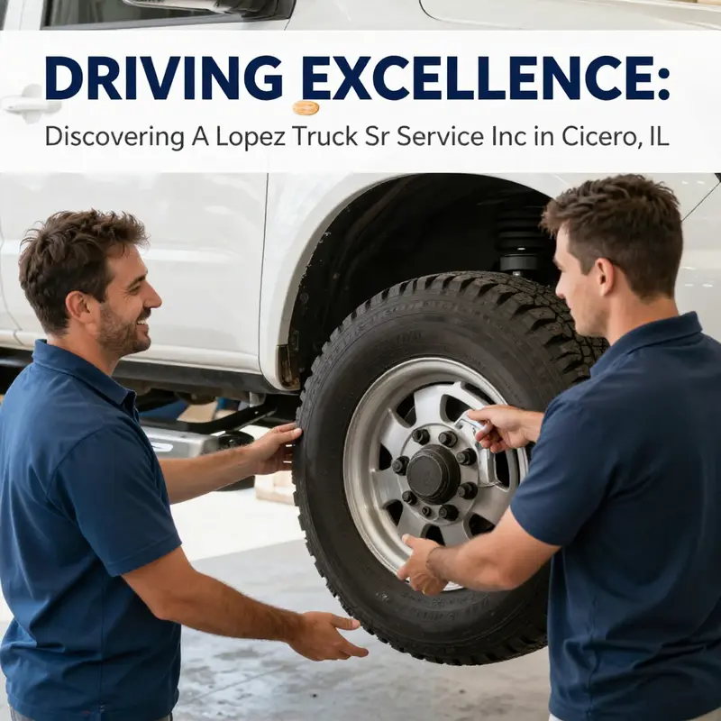 Expert technicians at A Lopez Truck Tire Service Inc performing tire repairs on commercial trucks.