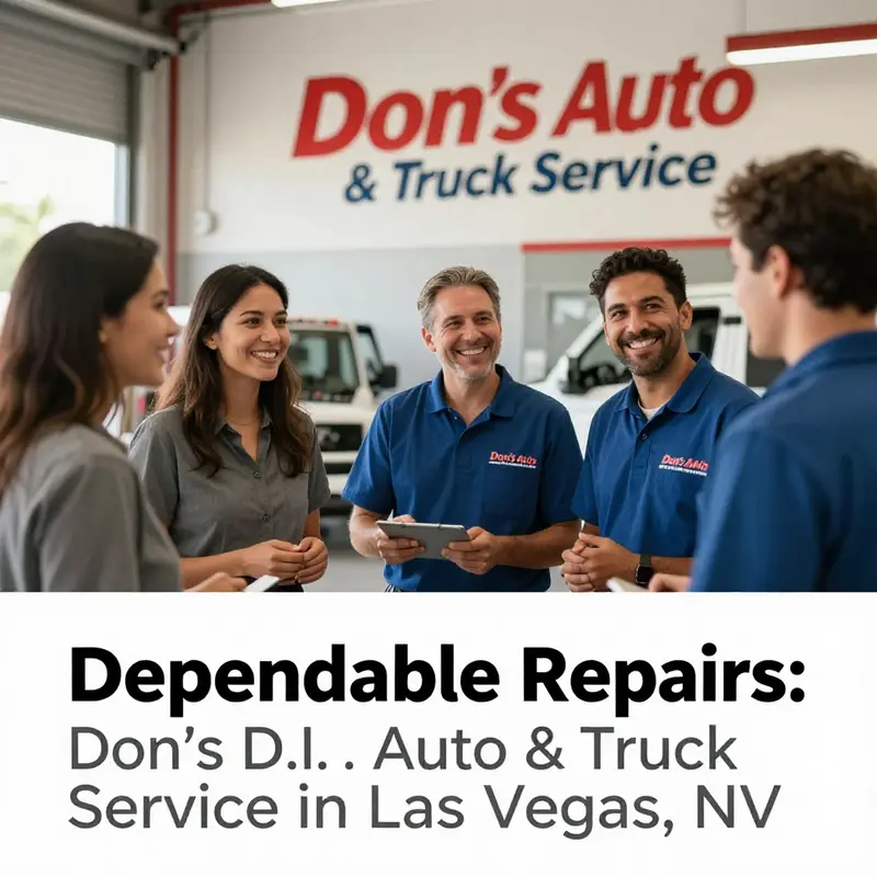 A glimpse into the services offered at Don’s D.I. Auto & Truck Service, showcasing the expertise in handling both diesel engines and regular vehicle repairs.