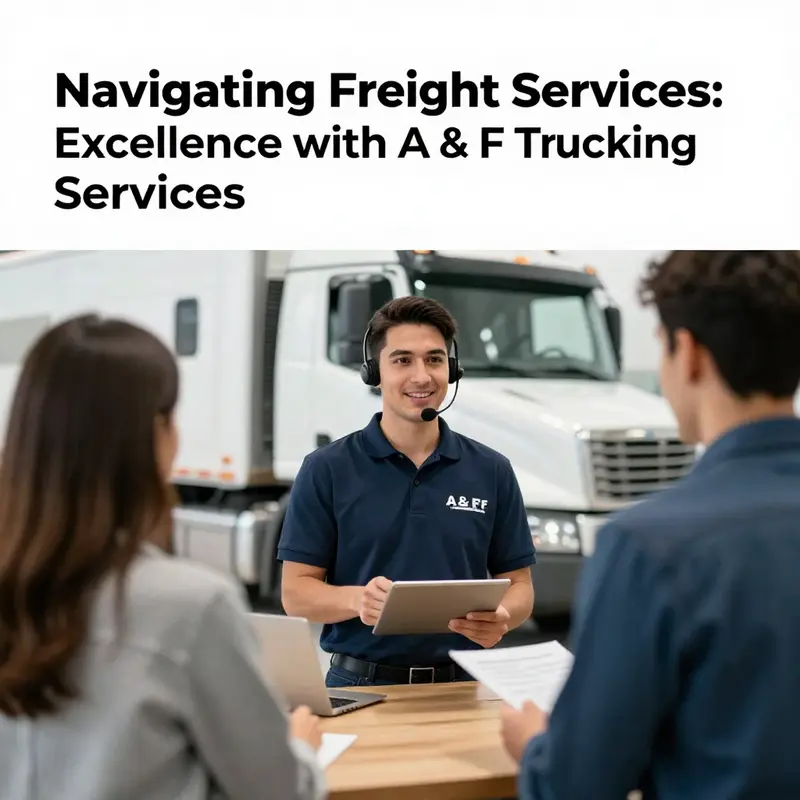 Efficient logistics operations showcased at A & F Trucking Services, emphasizing a well-coordinated workflow.