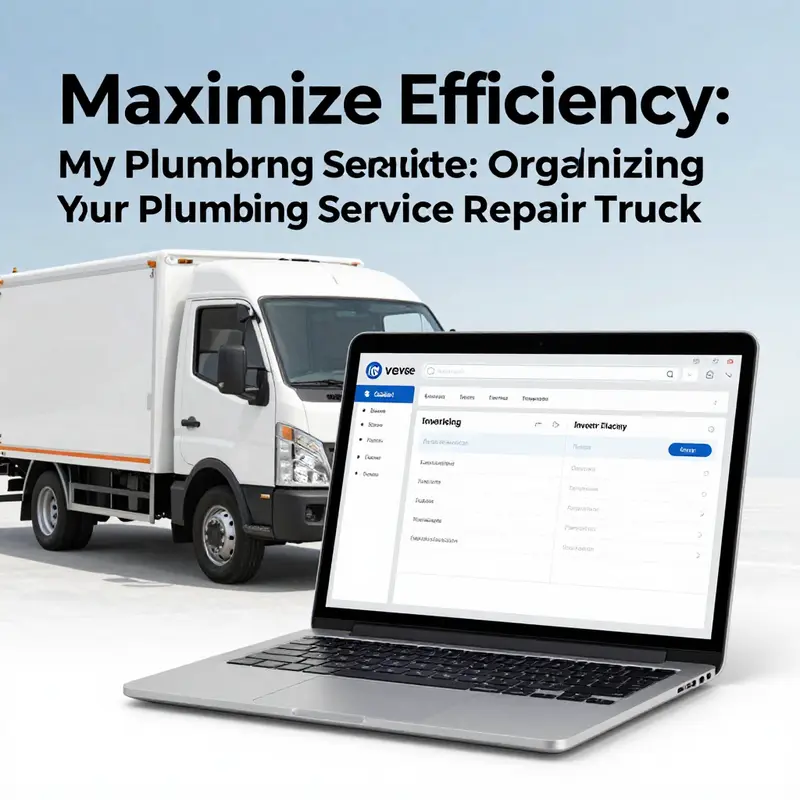 Customized shelving system maximizing organizational efficiency in a plumbing service repair truck.