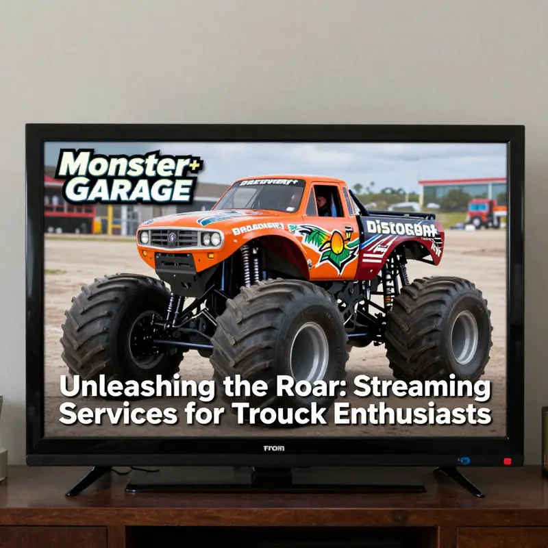 A visual guide to platforms offering monster truck entertainment.