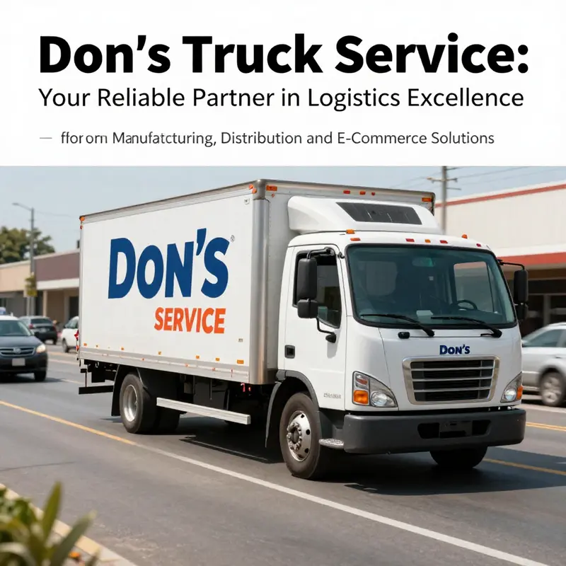 A Don's Truck Service vehicle demonstrating commitment to timely logistics solutions.