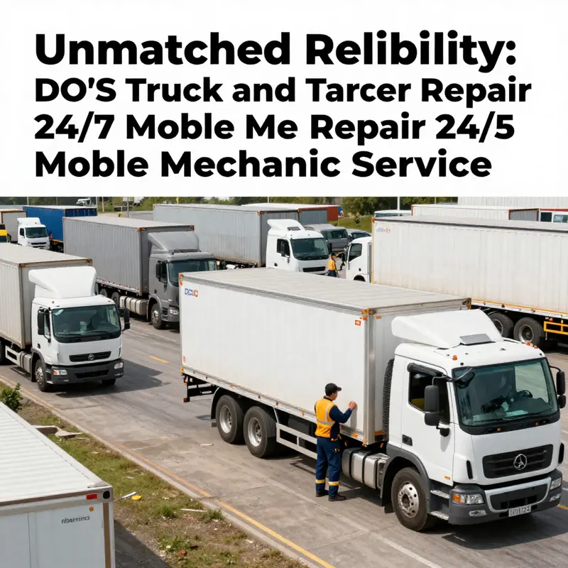 DO’S mobile mechanic service ready to assist clients on-site, ensuring fast response and repair.