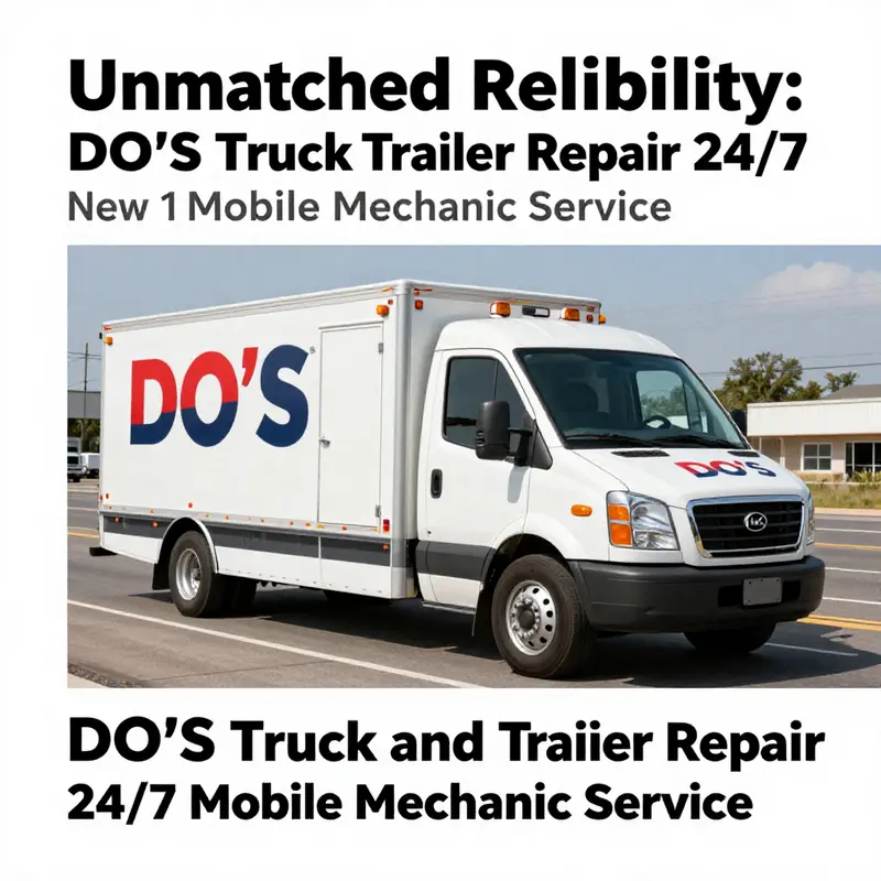 DO’S mobile mechanic service ready to assist clients on-site, ensuring fast response and repair.