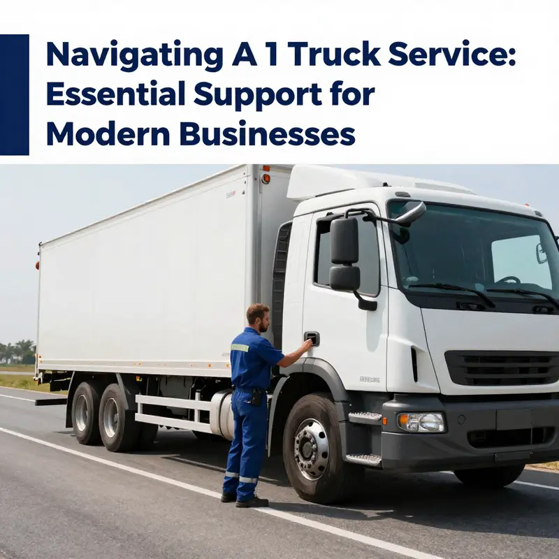 A dynamic truck service station representing the extensive network of A 1 Truck Service Providers.