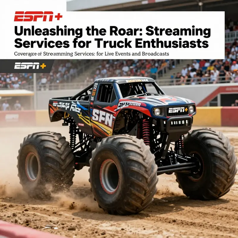 A visual guide to platforms offering monster truck entertainment.