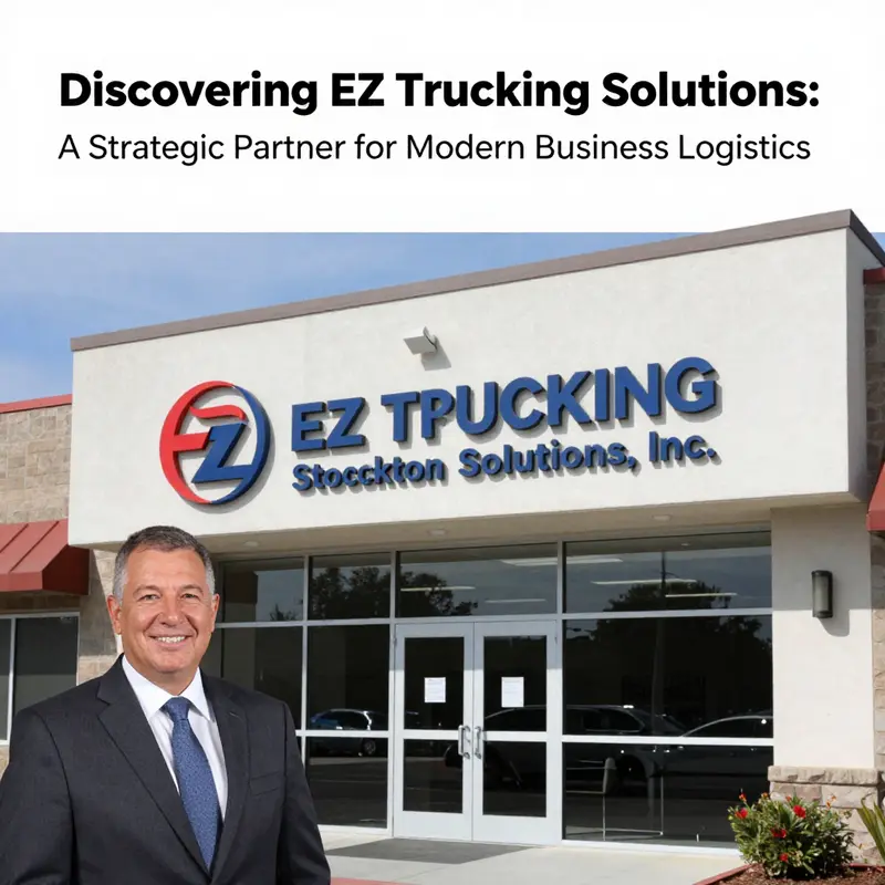 The official headquarters of EZ Trucking Solutions, Inc., located in Stockton, California.
