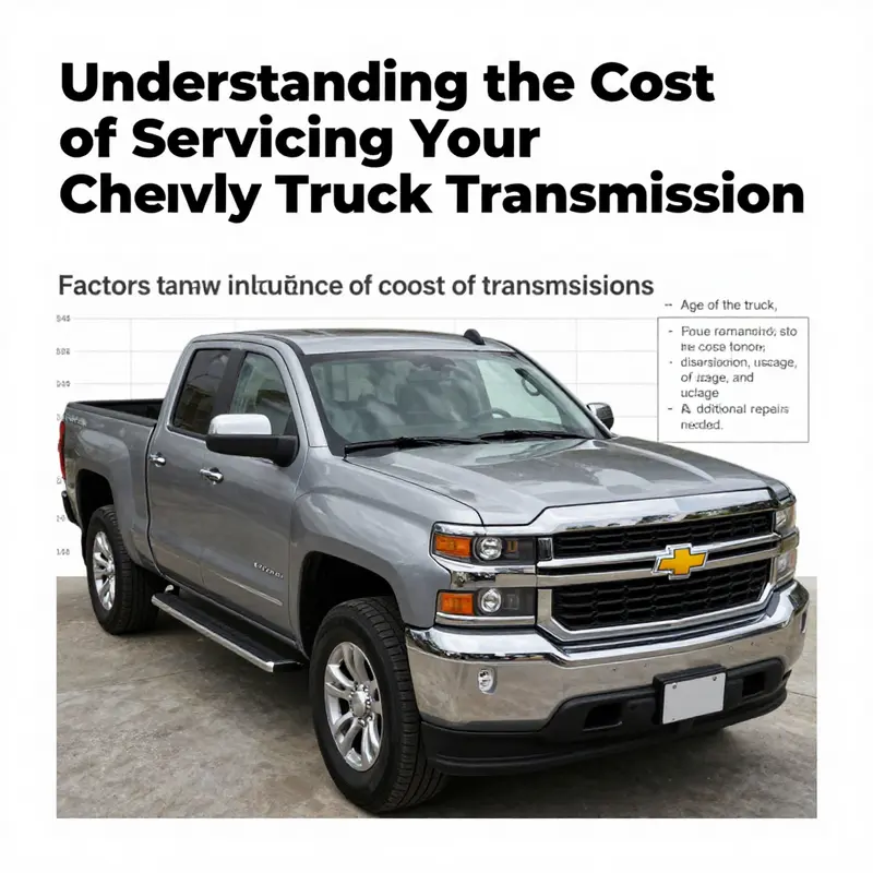 Service costs for Chevy truck transmissions vary based on maintenance needs.