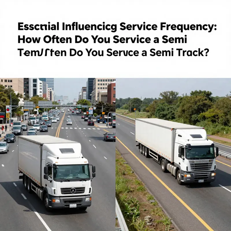 Mechanics conducting routine maintenance on semi-trucks to ensure optimal performance.
