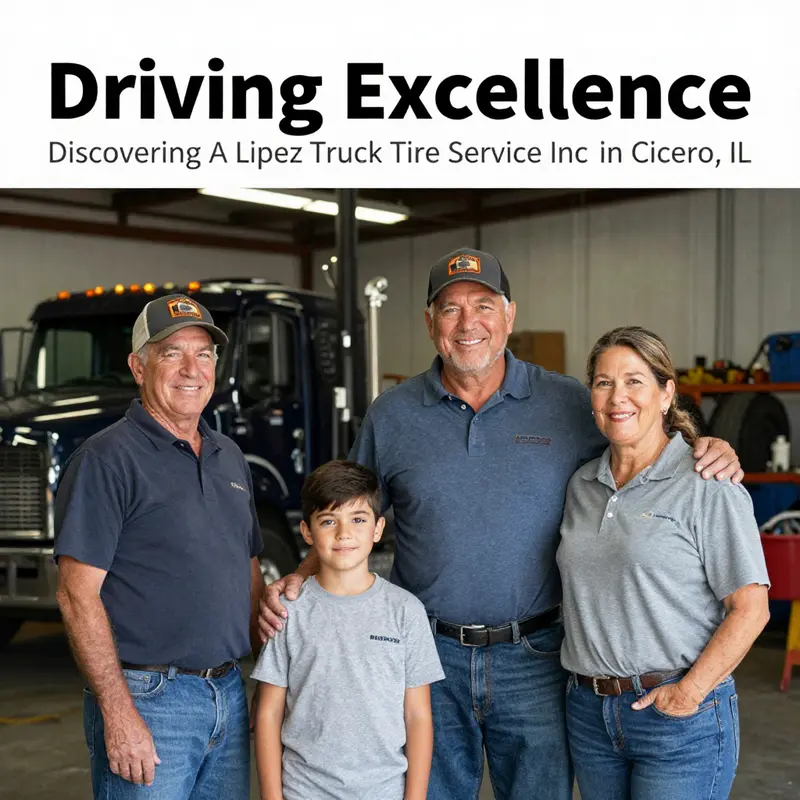Expert technicians at A Lopez Truck Tire Service Inc performing tire repairs on commercial trucks.
