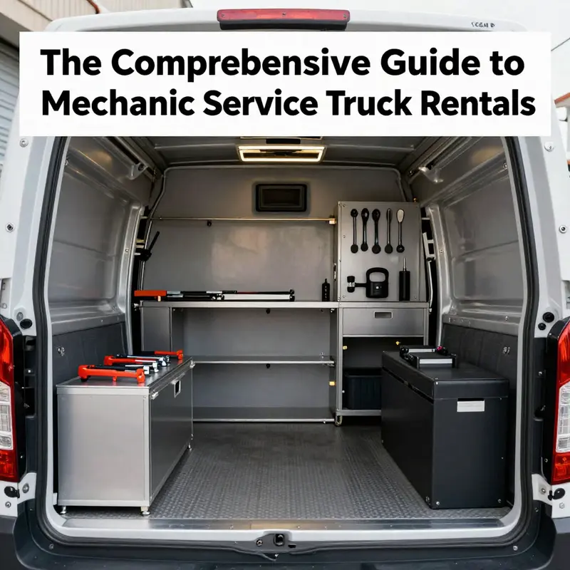 A diverse fleet of mechanic service trucks available at a leading rental platform.
