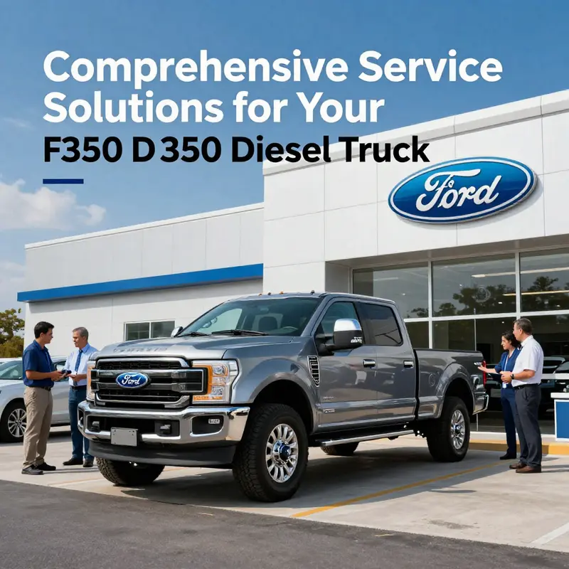 Ford dealerships offer comprehensive services for your F-350 diesel truck, ensuring expert care.