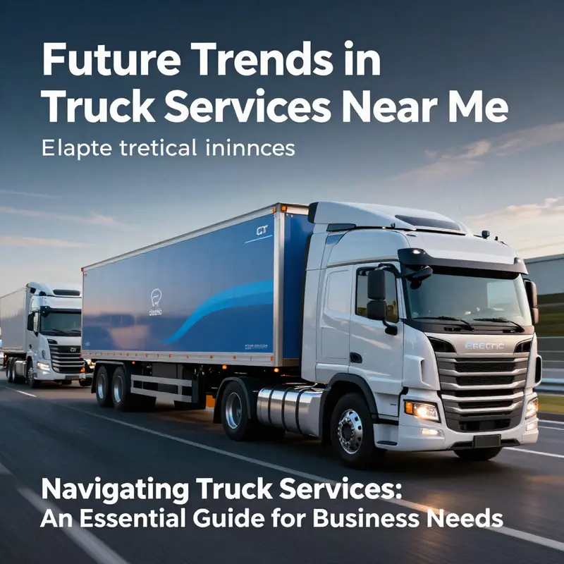 An infographic detailing the network of truck services and their operational benefits.