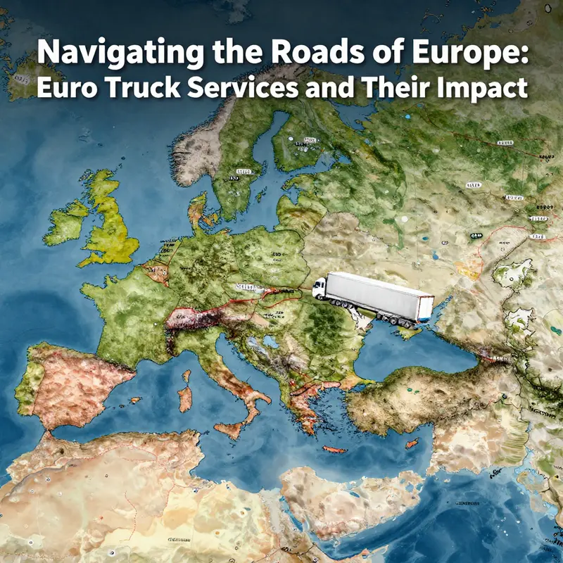 A slice of immersive gameplay showcasing realistic truck navigation through beautifully rendered European landscapes.
