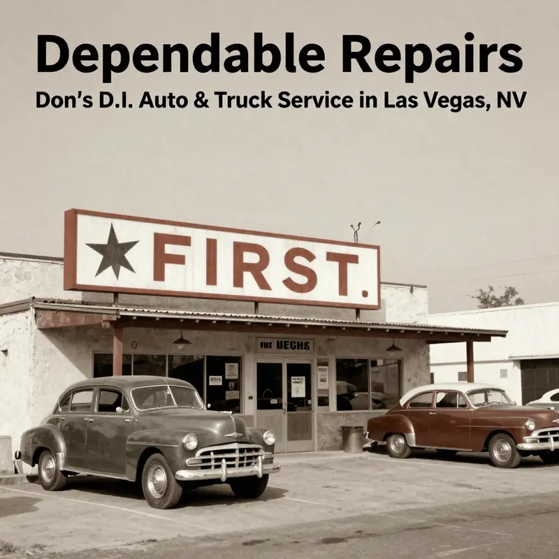 A glimpse into the services offered at Don’s D.I. Auto & Truck Service, showcasing the expertise in handling both diesel engines and regular vehicle repairs.