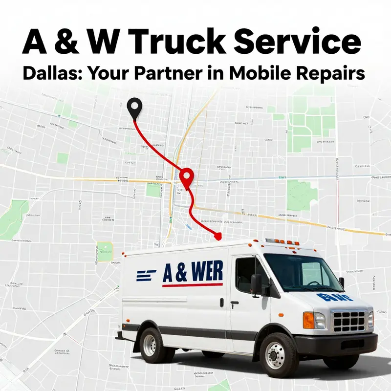 Expert repair services being conducted on-site for a commercial truck, emphasizing convenience and expertise.
