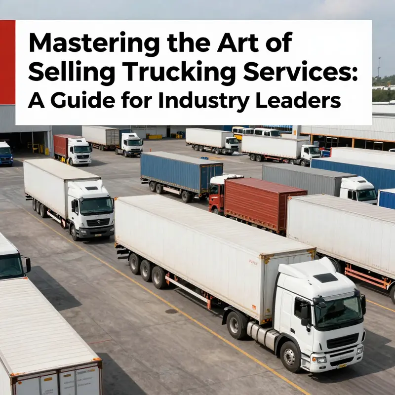 A logistics hub with various trucks and warehouses, illustrating the dynamic nature of the trucking industry.