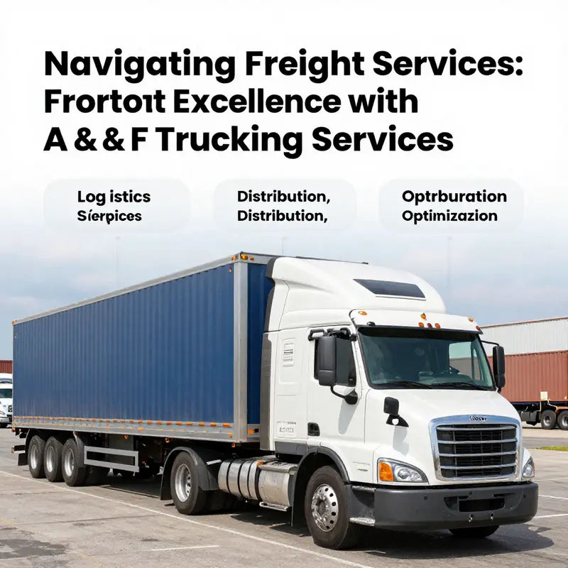 Efficient logistics operations showcased at A & F Trucking Services, emphasizing a well-coordinated workflow.