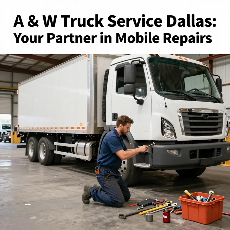 Expert repair services being conducted on-site for a commercial truck, emphasizing convenience and expertise.