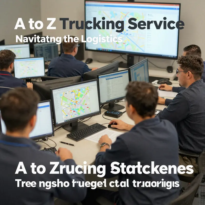 An overview of A to Z Trucking Services highlighting their comprehensive logistics operations.