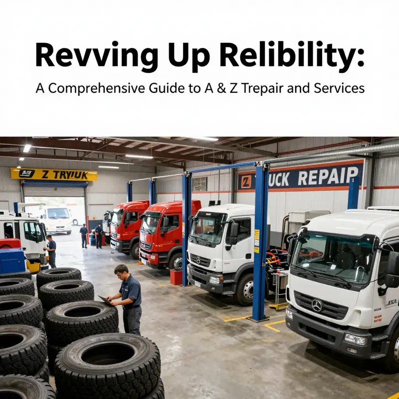 A mobile repair vehicle servicing a semi-truck, illustrating A & Z Truck Repair’s commitment to on-site solutions.