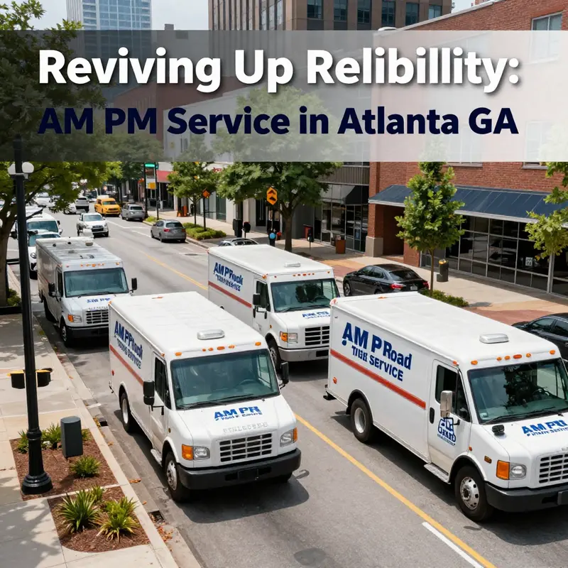 AM PM Road Service’s mobile repair units ready for action in Atlanta.