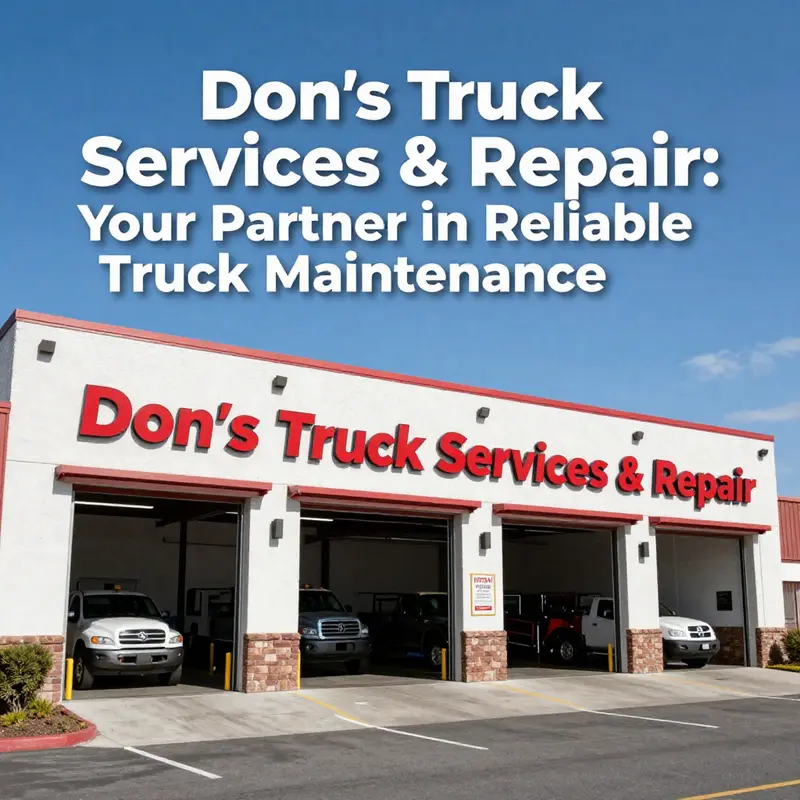 The inviting exterior of Don’s Truck Services & Repair, ready to cater to all your truck service needs.