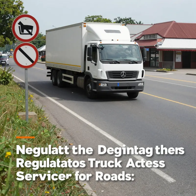 Navigating the complexities of regulations for trucks on service roads.