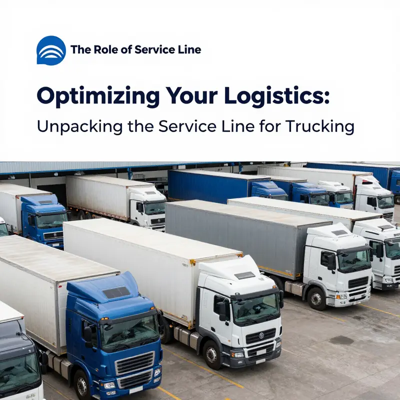 A visual representation of a trucking service line, emphasizing direct routes used for efficient transportation.