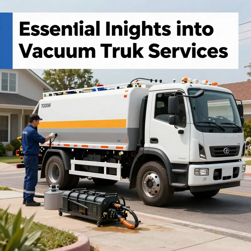 A vacuum truck cleaning a sewer to prevent blockages and maintain sanitation.