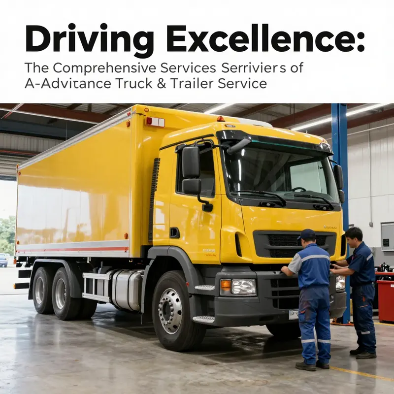 A technician examines a truck during a comprehensive maintenance check, showcasing the detailed attention given to each vehicle.