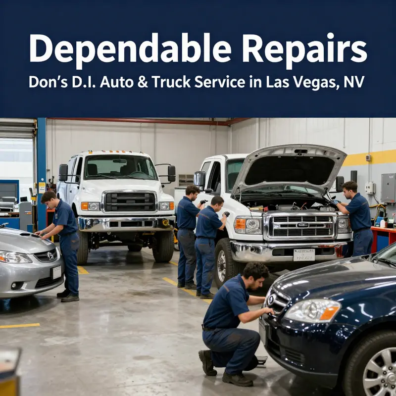 A glimpse into the services offered at Don’s D.I. Auto & Truck Service, showcasing the expertise in handling both diesel engines and regular vehicle repairs.