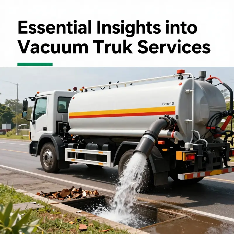 A vacuum truck cleaning a sewer to prevent blockages and maintain sanitation.