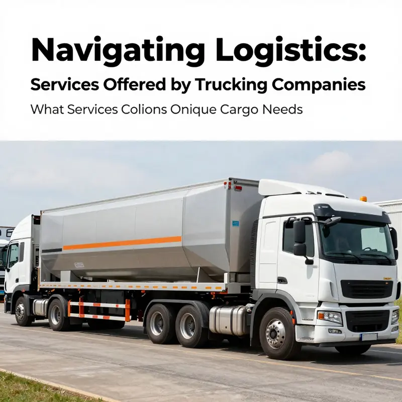 A fleet of trucks representing various freight transport services crucial for moving goods.
