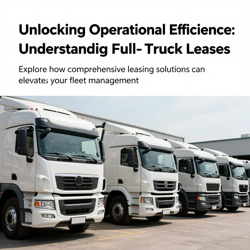 A leading truck fleet showcasing effective fleet management in an industrial environment.