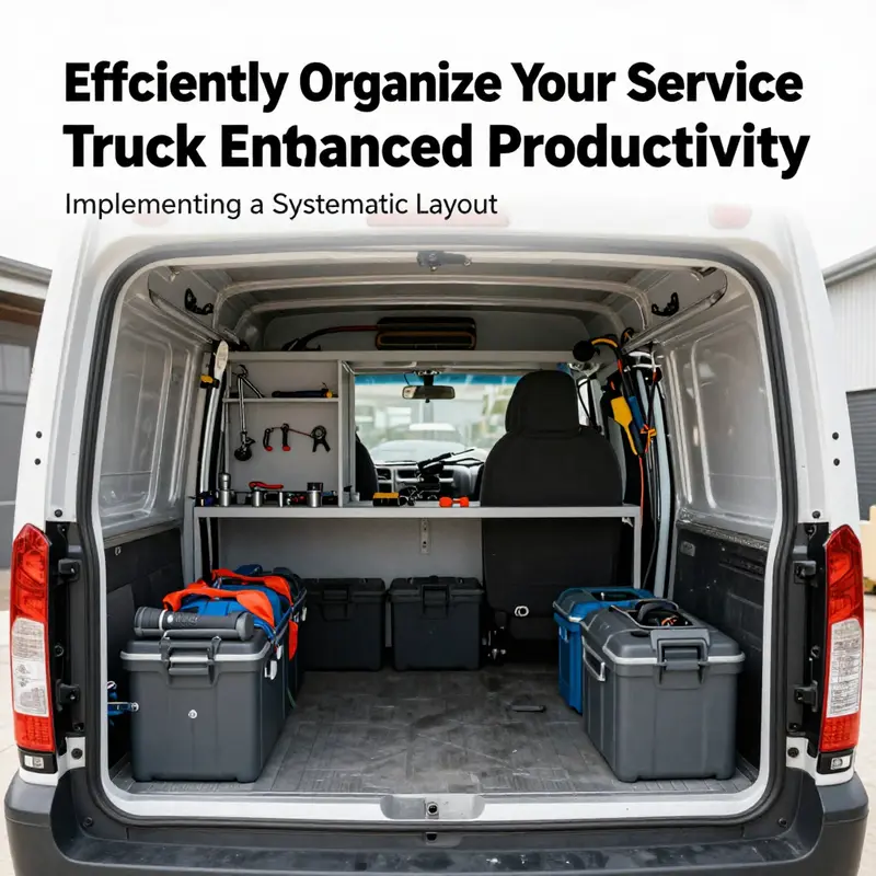 An empty service truck, ready for a fresh organizational plan.