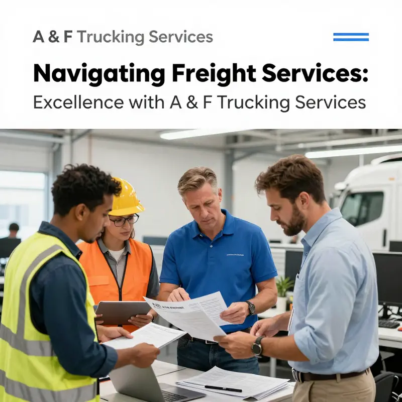 Efficient logistics operations showcased at A & F Trucking Services, emphasizing a well-coordinated workflow.