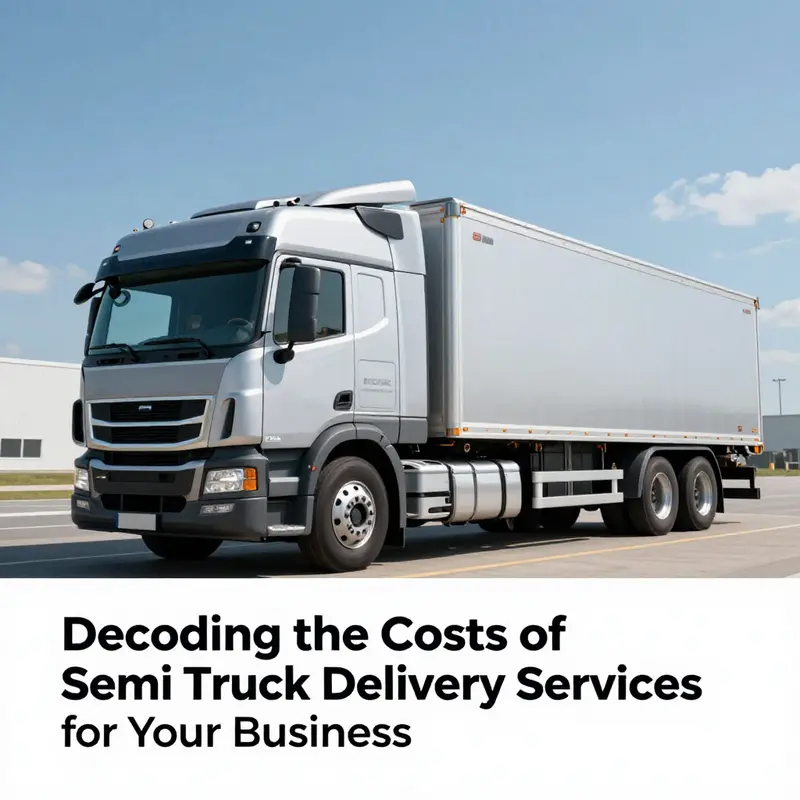 Infographic showing the average per-mile rates for semi truck delivery services across the USA.