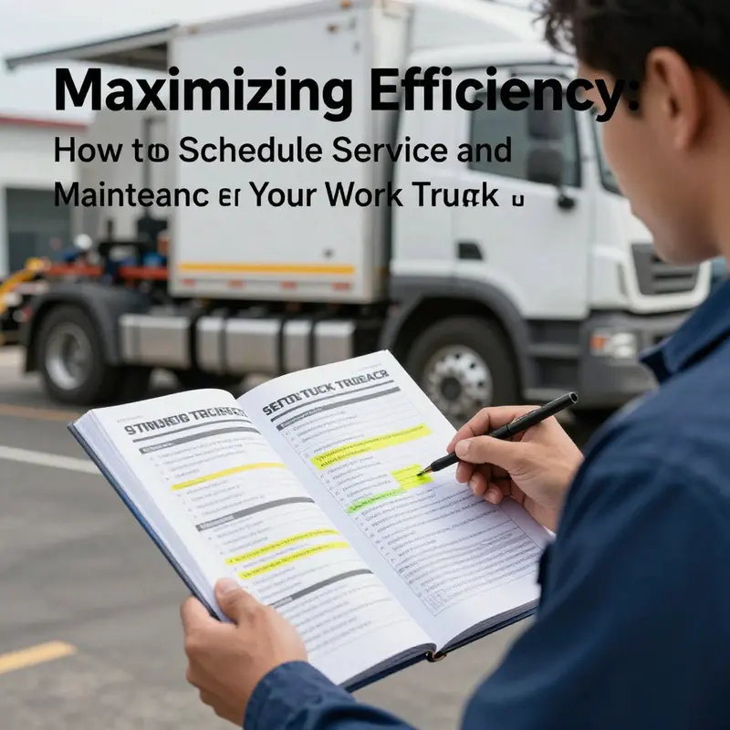 Technician consulting the owner’s manual for maintenance schedules.