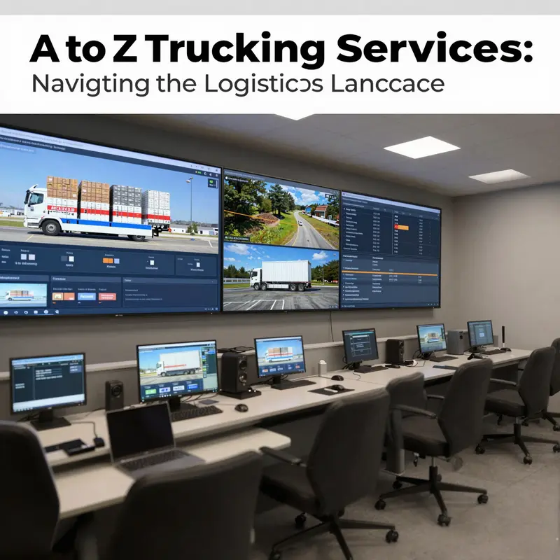 An overview of A to Z Trucking Services highlighting their comprehensive logistics operations.