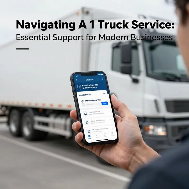 A dynamic truck service station representing the extensive network of A 1 Truck Service Providers.