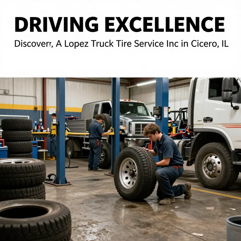 Expert technicians at A Lopez Truck Tire Service Inc performing tire repairs on commercial trucks.