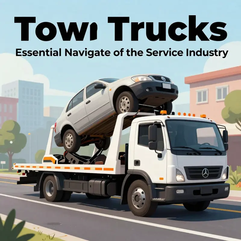 A tow truck in action, exemplifying its role in the service industry.