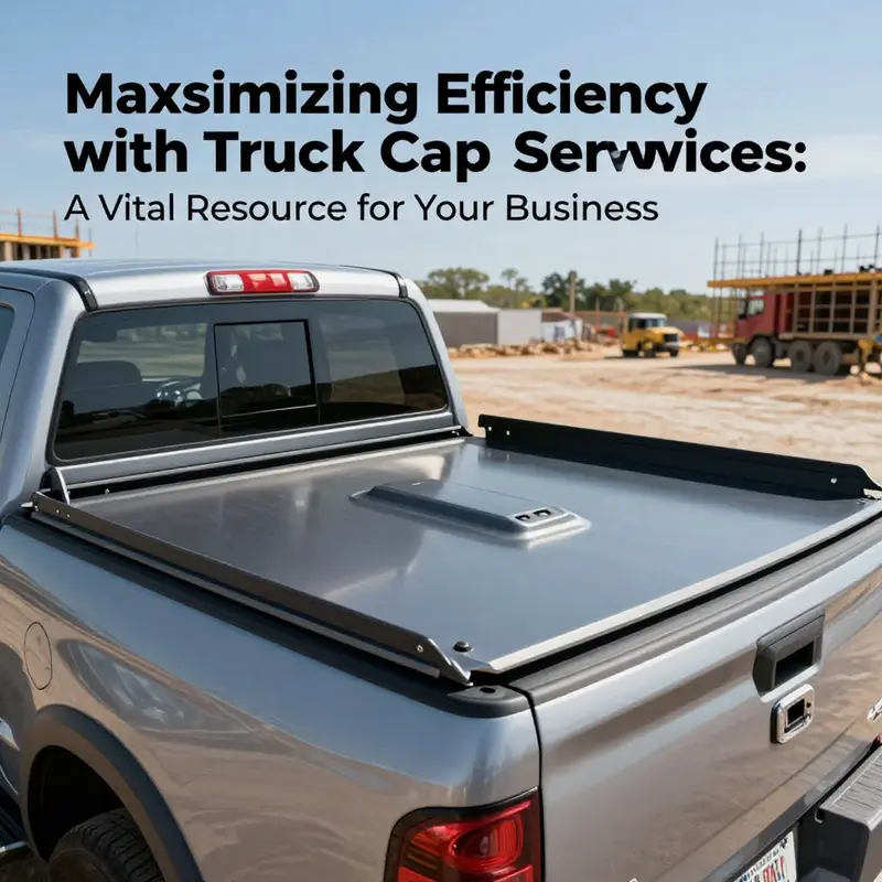 A pickup truck with a truck bed cap, illustrating the product’s design and usage scenario.