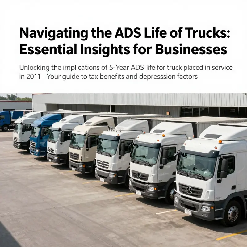 A row of trucks parked in a warehouse, signifying the logistics and financial strategies in trucking.