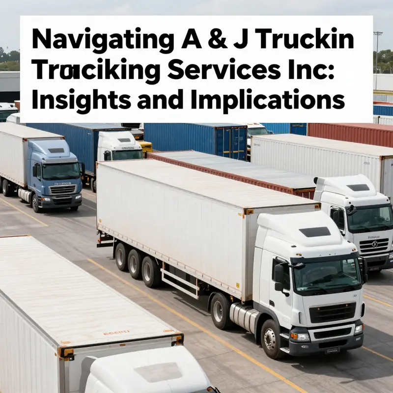 Trucks in a logistics hub highlighting the essential role of trucking in the supply chain.