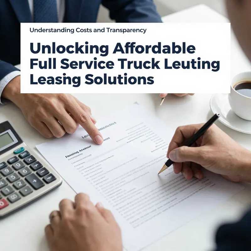 Professionals collaborate to outline their specific truck leasing needs.