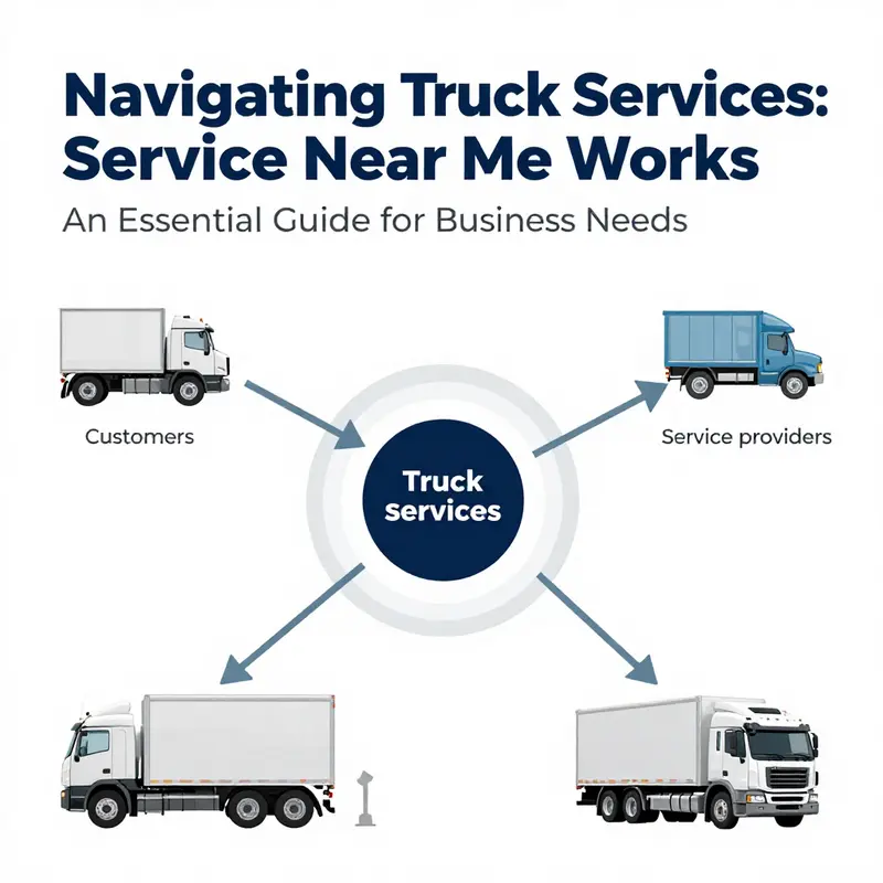 An infographic detailing the network of truck services and their operational benefits.