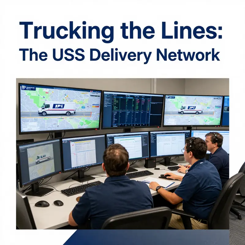 A USPS truck ready for local mail deliveries, exemplifying the efficiency of regional mail logistics.