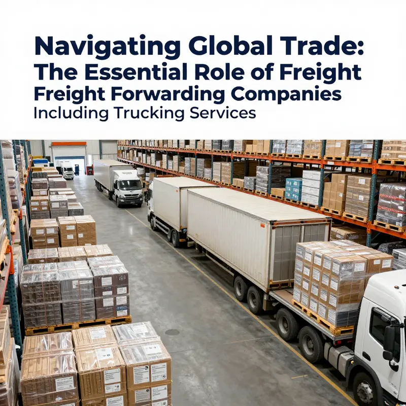 Freight forwarding professionals arranging transportation methods, showcasing the integration of trucking services.